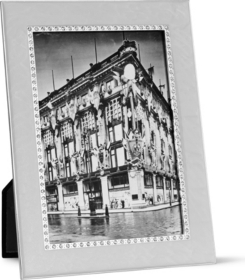 ADDISON ROSS LONDON Diamant&eacute; and white enamel photo frame 5