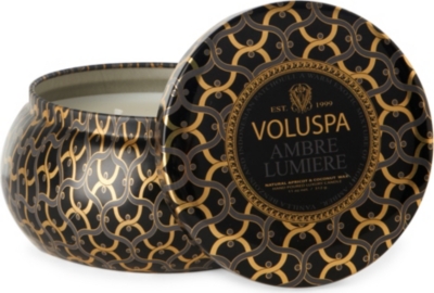 VOLUSPA Two wick Ambre Lumiere scented candle