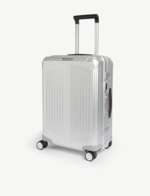 SAMSONITE: Lite-Box Alu Spinner hard case 4 wheel cabin suitcase 55cm