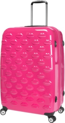 LULU GUINNESS Lips four-wheel suitcase 71cm