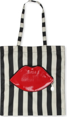 LULU GUINNESS Foldaway lips tote bag