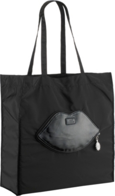 LULU GUINNESS Foldaway lips shopper