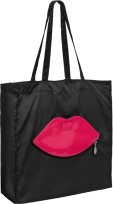 LULU GUINNESS Foldaway lips shopper
