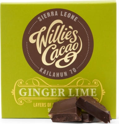  Sierra Leone 70 ginger and lime dark chocolate bar 50g
