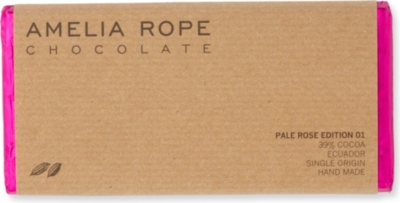 AMELIA ROPE Milk rose chocolate bar