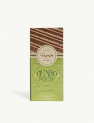 VENCHI: Cremino pistachio milk and white chocolate bar 110g