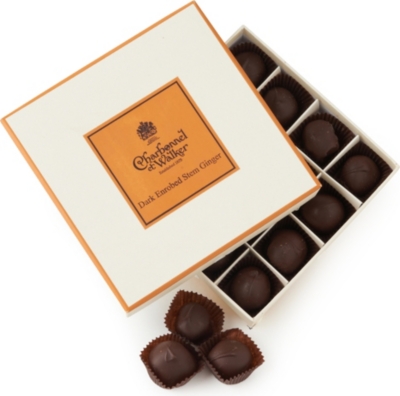 CHARBONNEL ET WALKER Dark enrobed stem ginger 125g