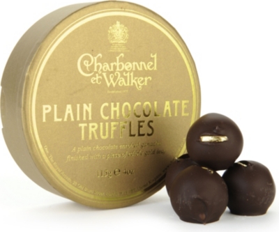CHARBONNEL ET WALKER Plain chocolate truffles 115g