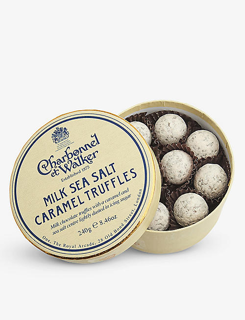 CHARBONNEL ET WALKER: Milk chocolate sea salt caramel truffles 240g