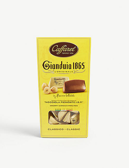 CAFFAREL: Gianduia 1865 gianduja chocolate hazelnut pralines 100g