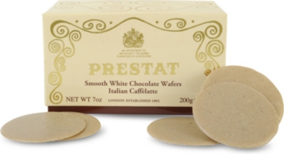 PRESTAT Caffe Latte white chocolate wafers 200g