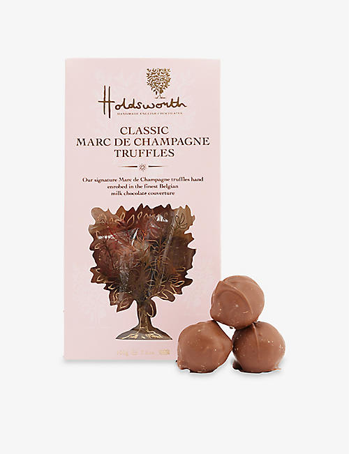 HOLDSWORTH: Marc de Champagne milk chocolate truffles 100g