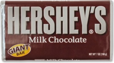 HERSHEY'S Giant milk chocolate bar 198g