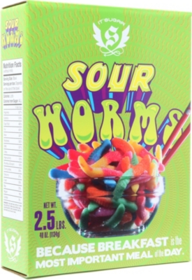 IT'SUGAR Sour Worms cereal box 2000g