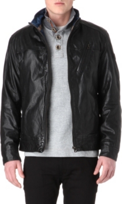 HUGO BOSS Jips Thermore leather jacket