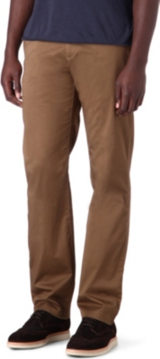 HUGO BOSS Crigan 2D regular-fit straight gabardine chinos