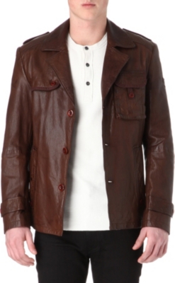 HUGO BOSS Jompany leather jacket