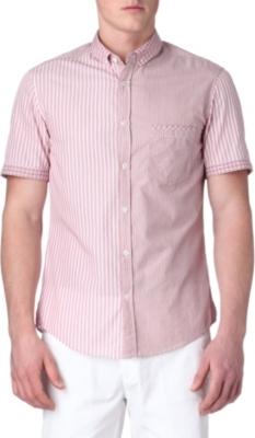 HUGO BOSS Bandy mix-print short-sleeved shirt