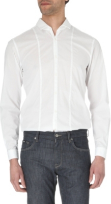 HUGO BOSS Pancho slim-fit single-cuff shirt