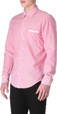 HUGO BOSS Cielo striped single-cuff shirt