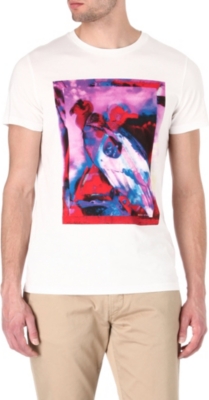 HUGO BOSS Tropical vulture-print t-shirt
