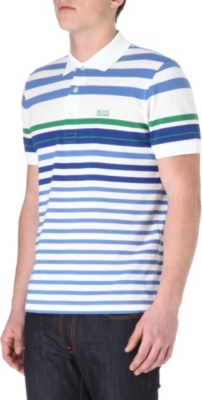 HUGO BOSS Paddy striped polo shirt
