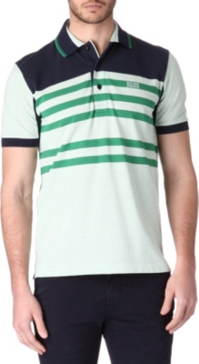 HUGO BOSS Paddy striped polo shirt