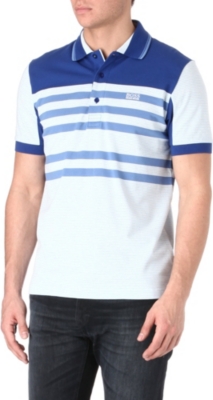 HUGO BOSS Paddy striped polo shirt