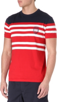 HUGO BOSS Half-stripe t-shirt