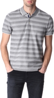 HUGO BOSS Bugnara striped polo shirt