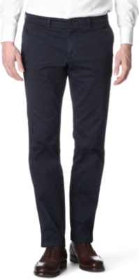 HUGO BOSS Crigan 2D tapered-leg gabardine jeans