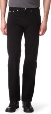 HUGO BOSS Iowa regular-fit brushed-cotton jeans