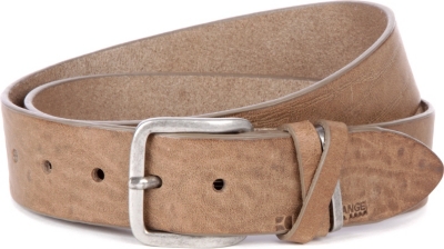 HUGO BOSS Leather cross keeper belt