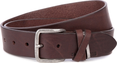 HUGO BOSS Leather cross keeper belt