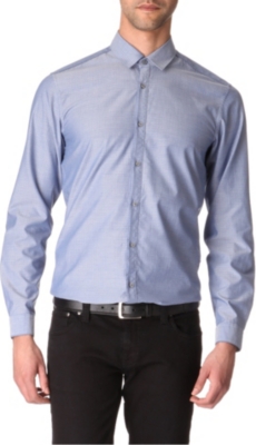 HUGO BOSS Orien slim-fit single cuff shirt