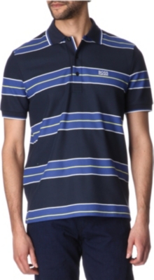 HUGO BOSS Cotton-piqué polo shirt