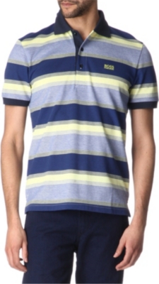HUGO BOSS Cotton-piqué polo shirt
