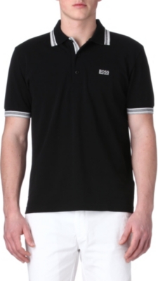 HUGO BOSS Paddy contrasting-trim polo shirt