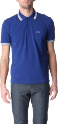 HUGO BOSS Paddy contrasting-trim polo shirt