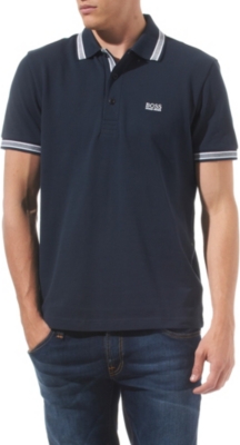 HUGO BOSS Paddy contrasting-trim polo shirt