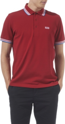 HUGO BOSS Paddy contrasting-trim polo shirt