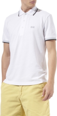 HUGO BOSS Paddy contrasting-trim polo shirt