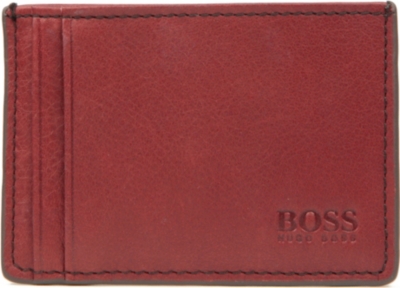 HUGO BOSS Leather card holder