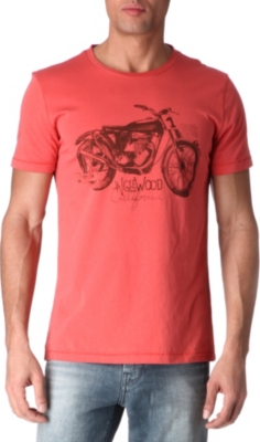 HUGO BOSS Motorcycle graphic print t-shirt