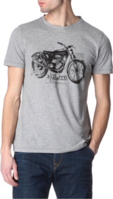 HUGO BOSS Motorcycle graphic print t-shirt