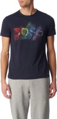 HUGO BOSS Multicoloured logo t-shirt