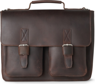 LEONHARD HEYDEN Salisbury double-lock briefcase