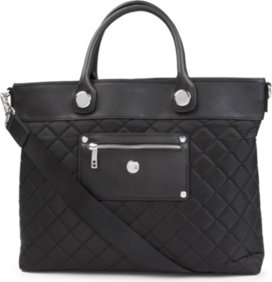 KNOMO Rimini quilted 13" laptop briefcase