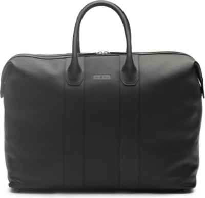 DOM REILLY Leather weekender holdall