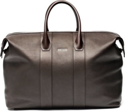DOM REILLY Leather weekender holdall